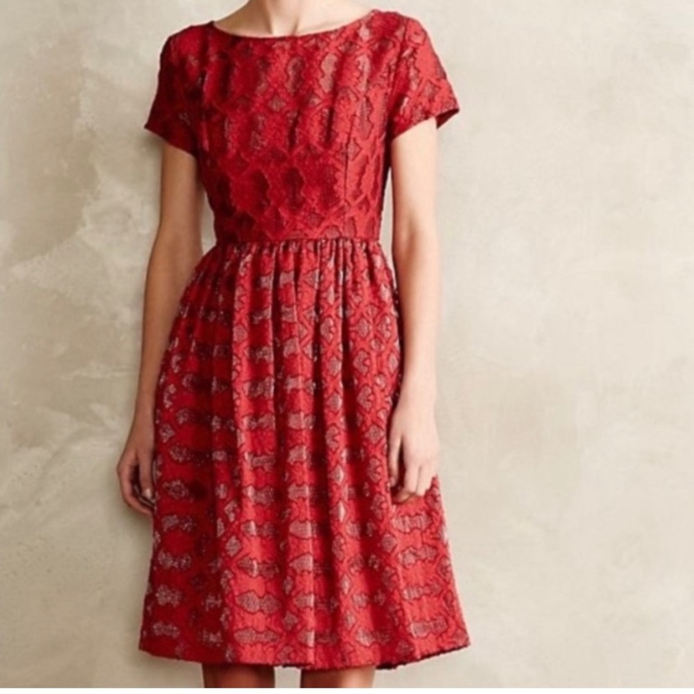 Rubied Red Lace Dress by Moulinette Soeurs